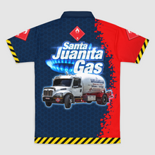 Load image into Gallery viewer, Santa Juanita Gas Mens Polo Shirt