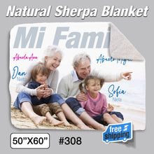 Load image into Gallery viewer, NATURAL SHERPA Mink 50X60 #308