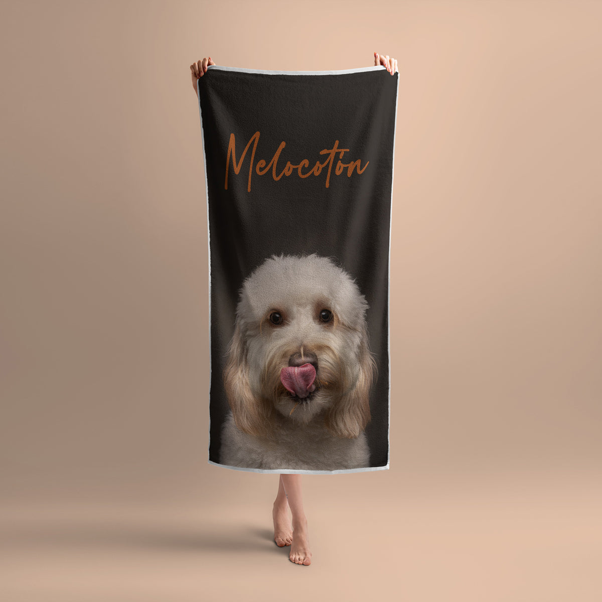 Toalla De Baño Con Diseño De Perrito - 70x140 Cm, 100% Algodón Oeko-Tex, Toalla De Ducha O Playa, Modelo 2020