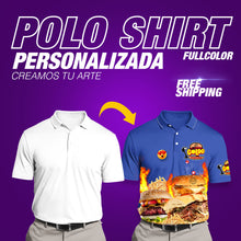 Load image into Gallery viewer, Polo Shirt Full Color Personalizado #358
