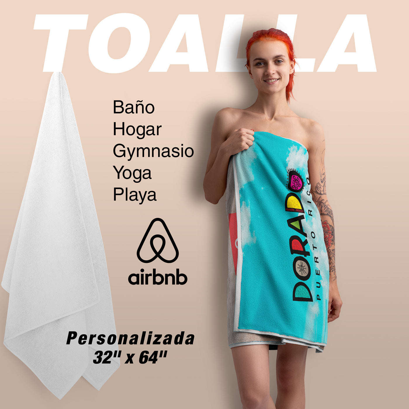 Toalla de Playa Personalizada #88
