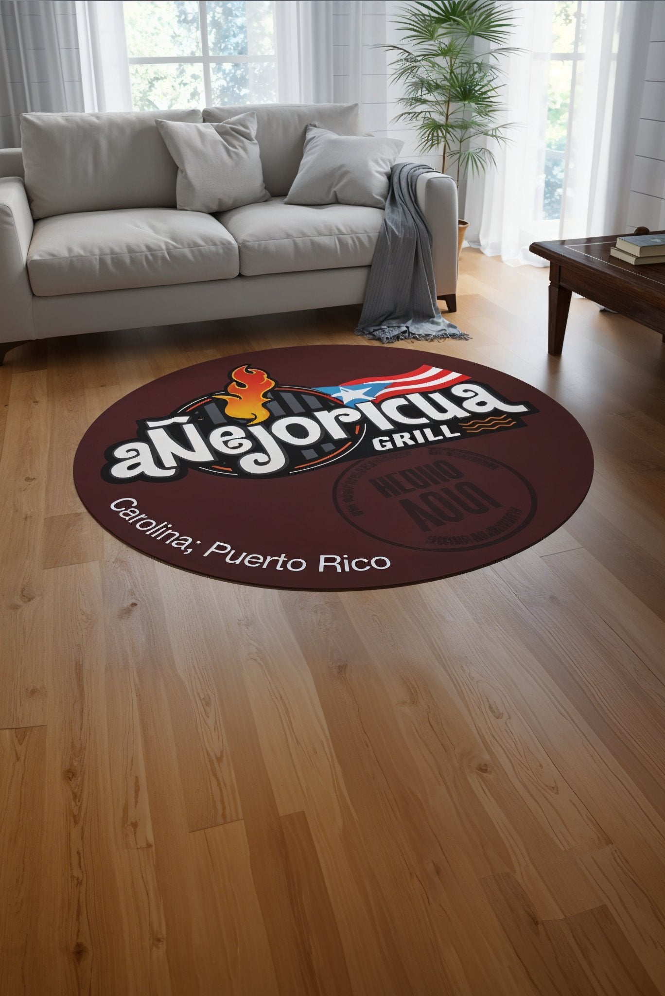 Alfombra Redonda 5' pie