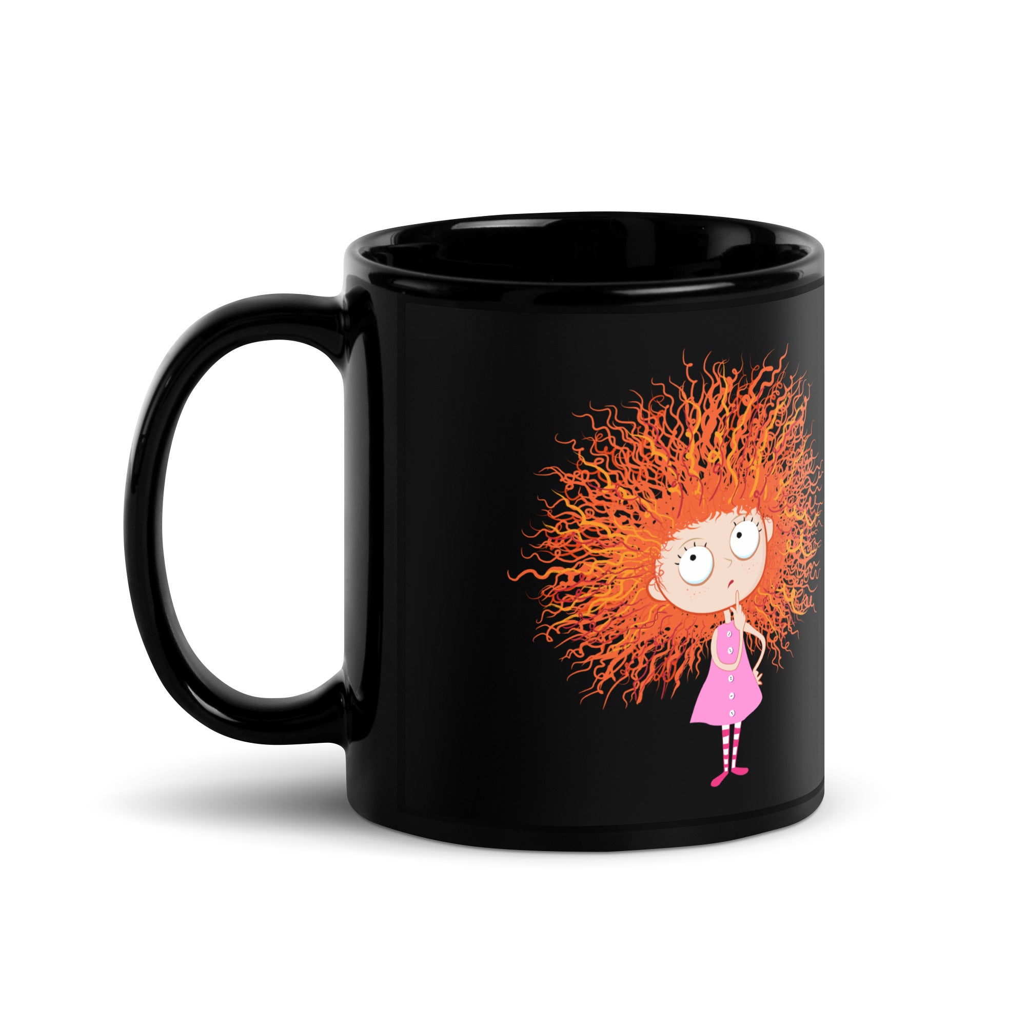 Mama estresada Taza Ceramica Negra 11/15 onz