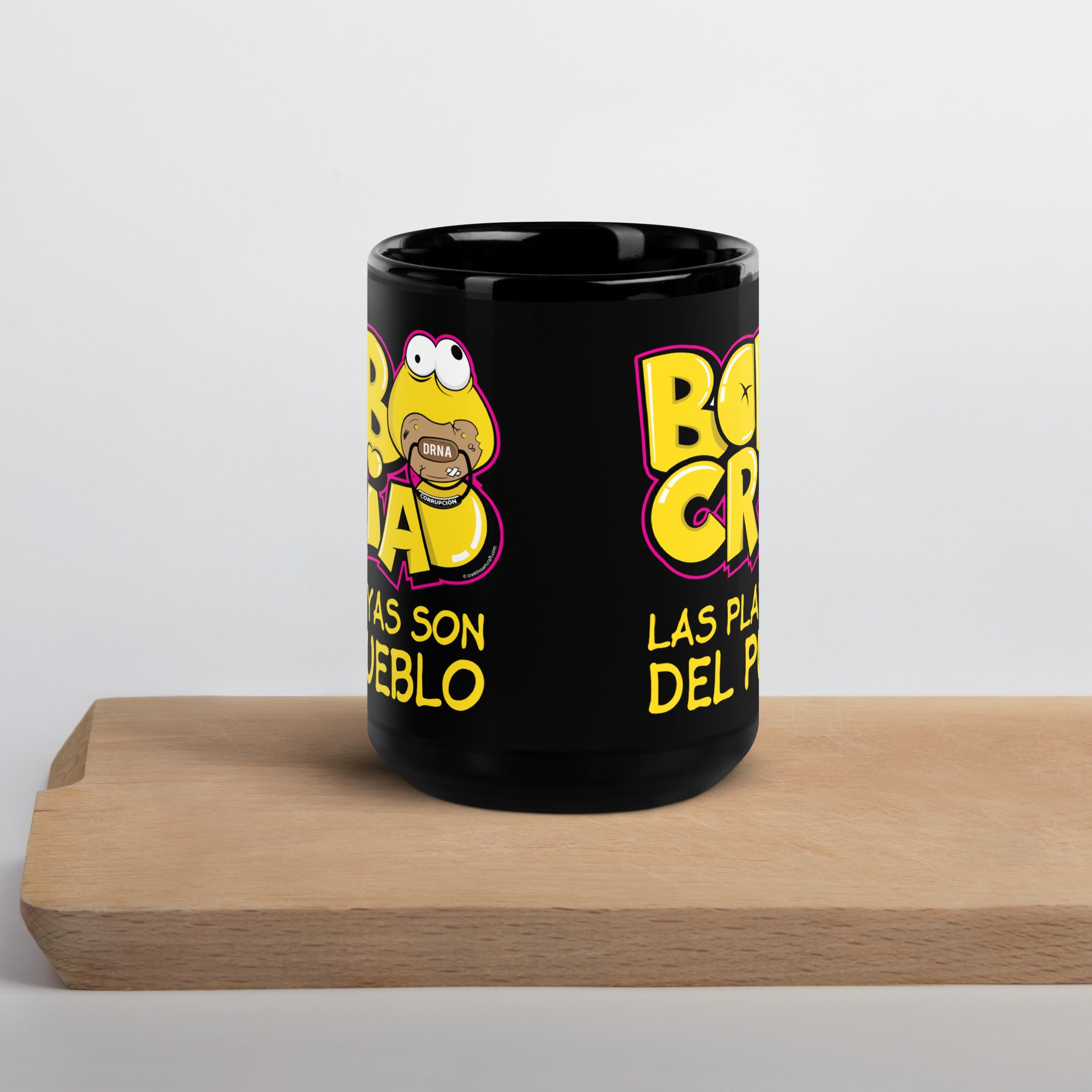 Bobo Criao Taza Ceramica Negra