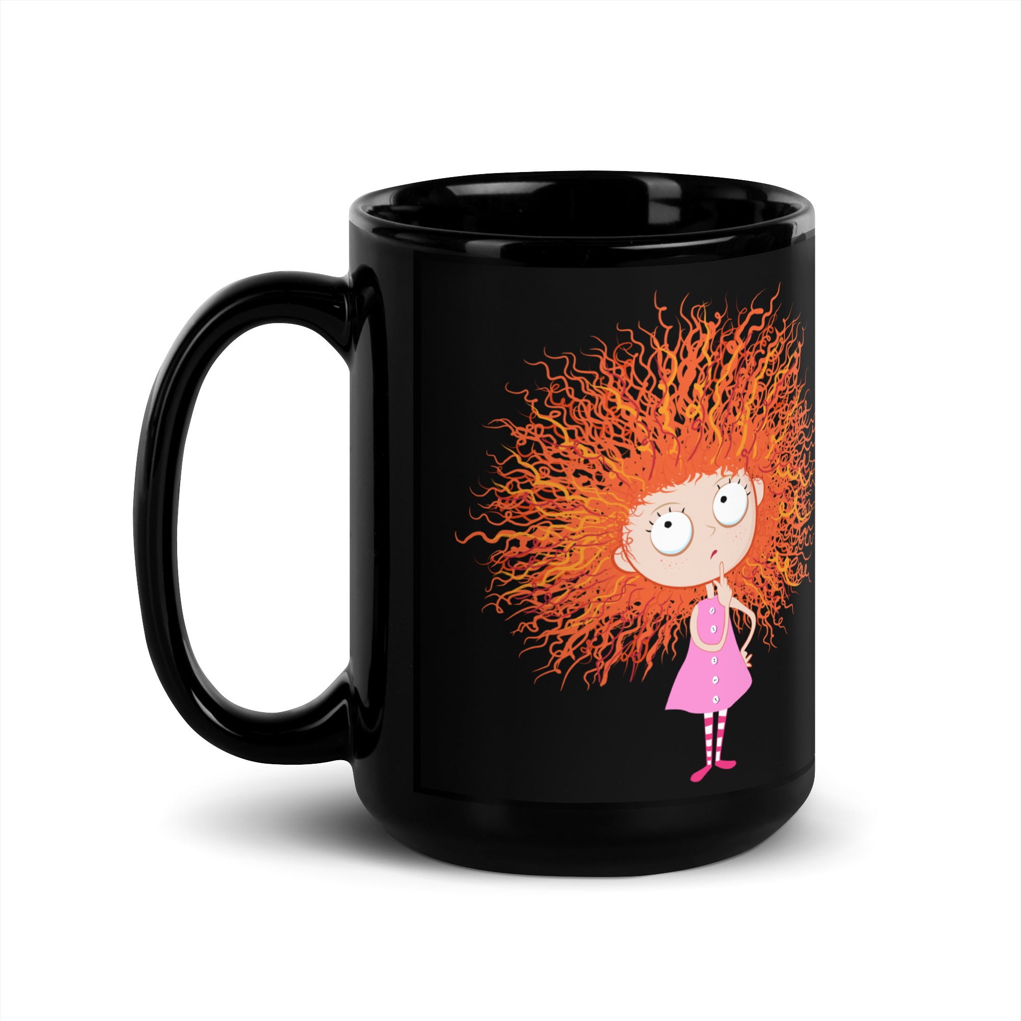 Mama estresada Taza Ceramica Negra 11/15 onz