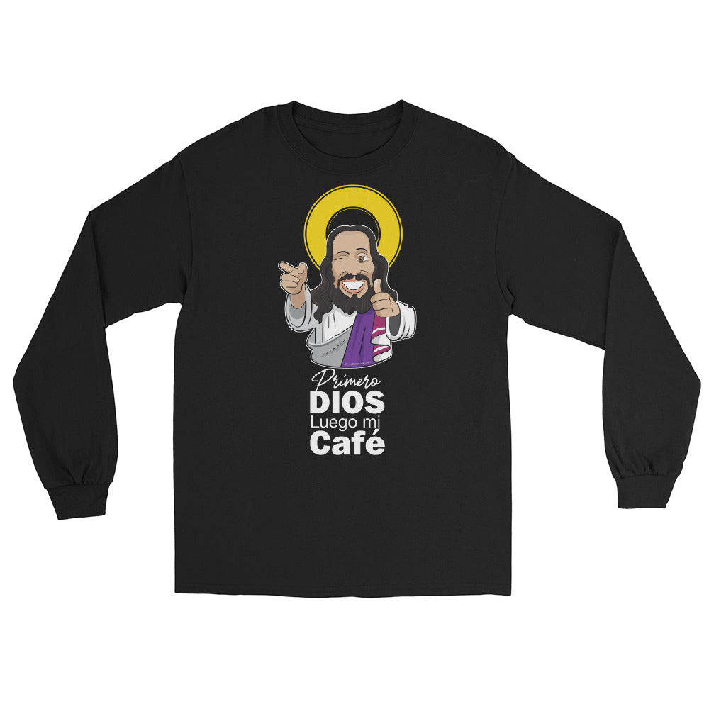 Primero Dios luego mi cafe - Men’s Long Sleeve Shirt