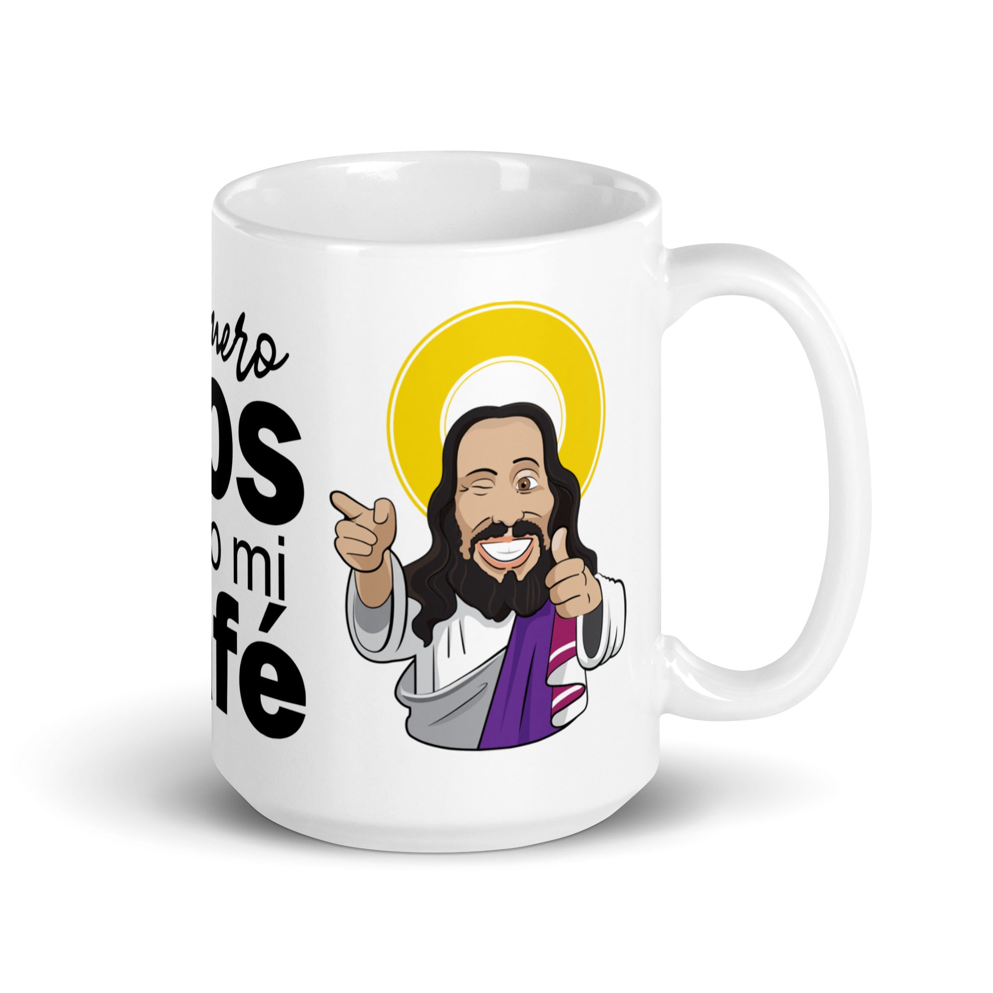 Primero Dios Y luego mi café - Taza Blanca 11/15 onz