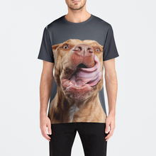 Load image into Gallery viewer, 3D Pitbull Mens Crew Tee