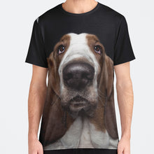 Load image into Gallery viewer, Basset Hound Mens Crew Tee #85
