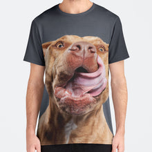 Load image into Gallery viewer, 3D Pitbull Mens Crew Tee